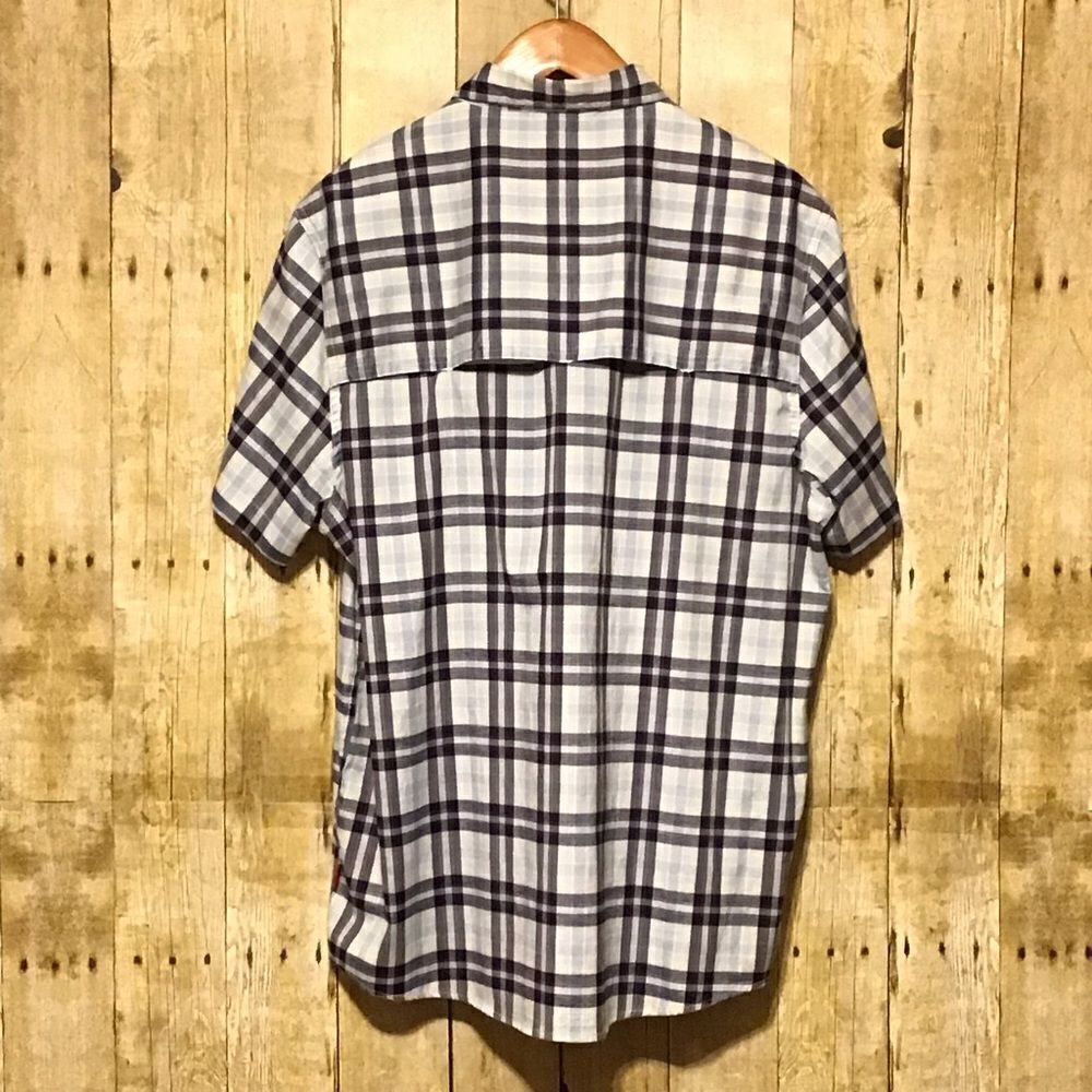 Coleman Blue Plaid Button Up‎ Outdoors Shirt XL - Picture 5 of 8
